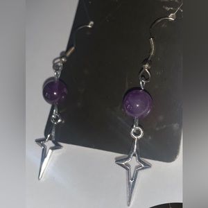 Silver Amethyst Earrings